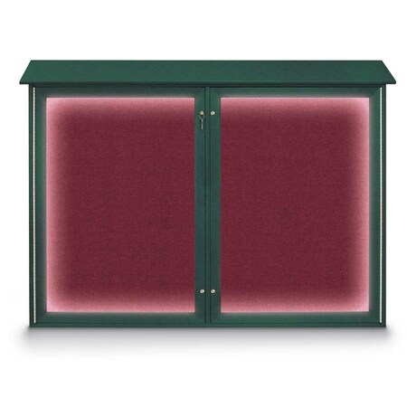 United Visual Products Open Faced Traditional Corkboard, 72x48" UV646A-WHITE-AMETHY